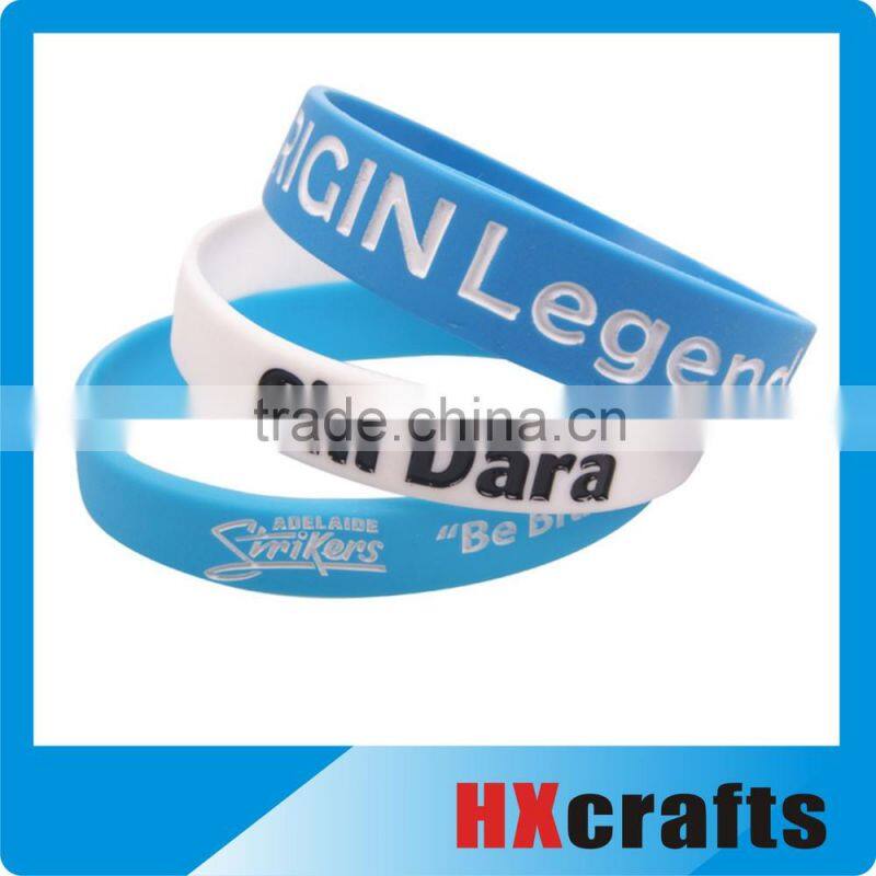 Beautiful design cheap silicon rainbow wristbands free sample
