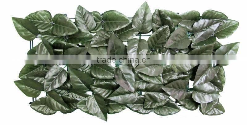 China wholesale artificial green leaf fence