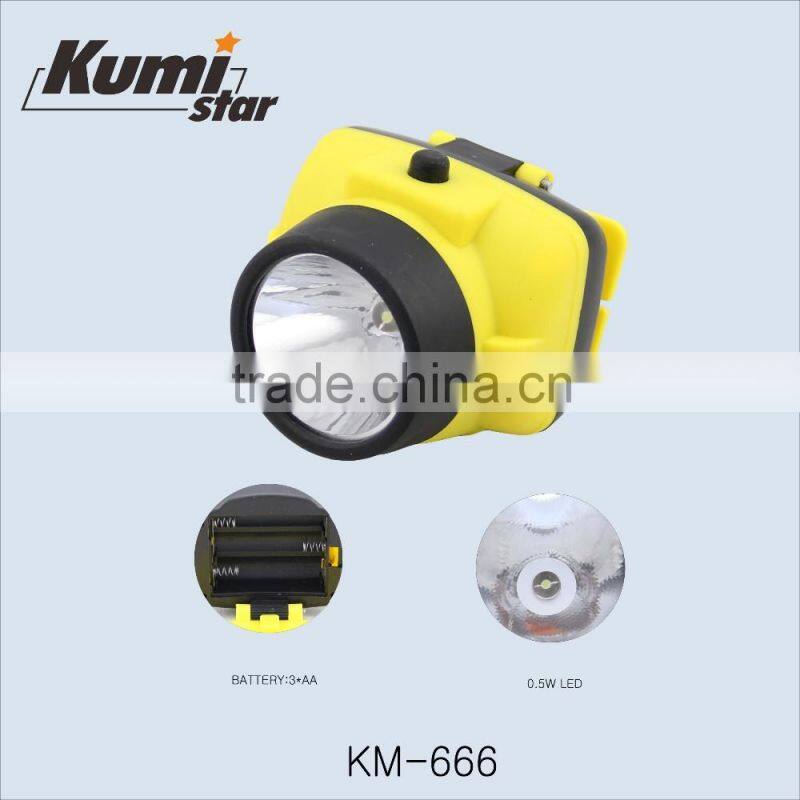 dry battery led headlamp flashlight KM-0034