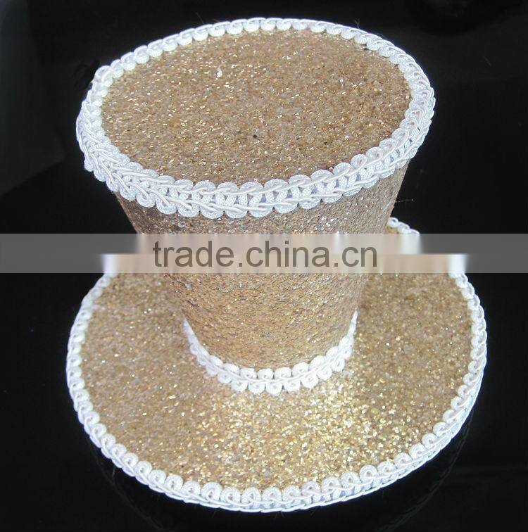 MYLOVE performance hat for stage bling bling hat Leopard Print MLSM009