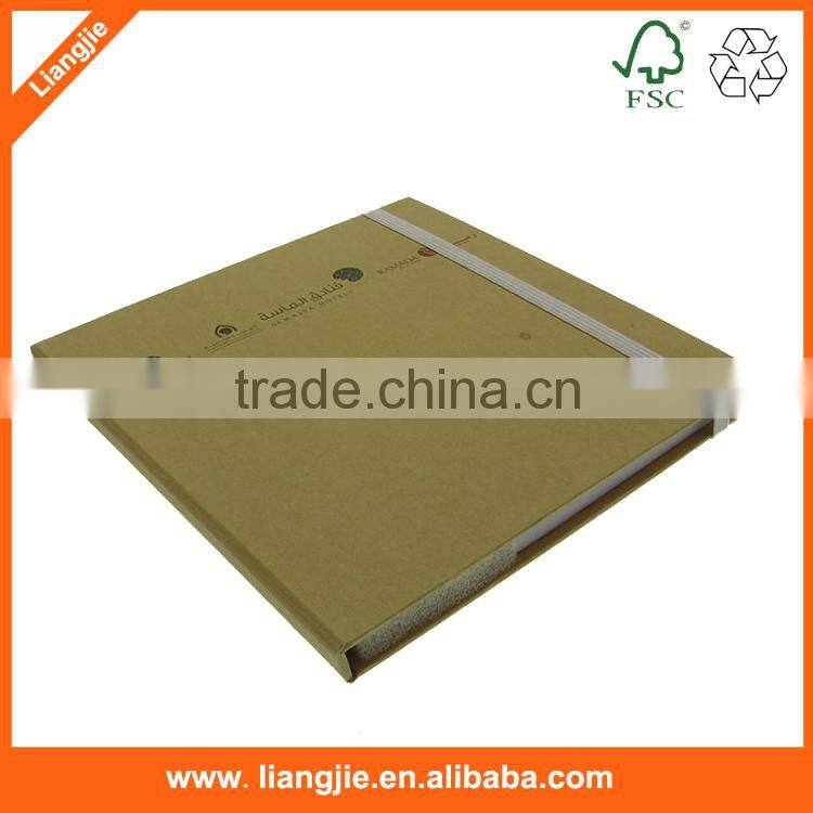 Eco kraft paper Arrow sticky note pad in Recycled Case