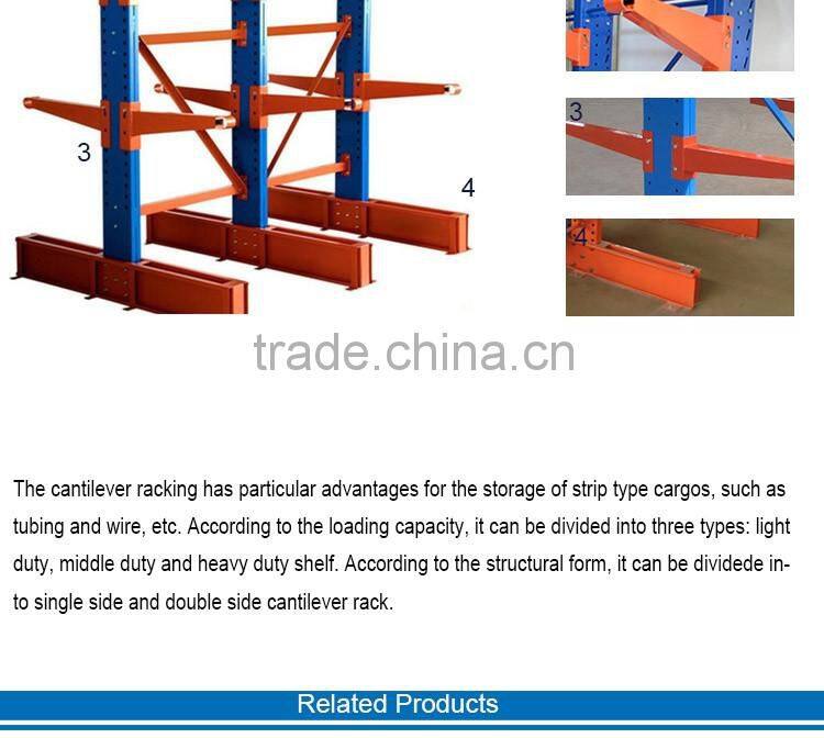 Warehouse Industry Storage Steel Cantilever Racking