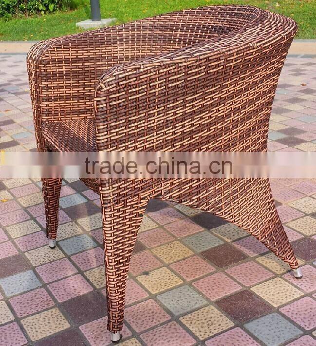new promotional model patio PE rattan wicker dining set