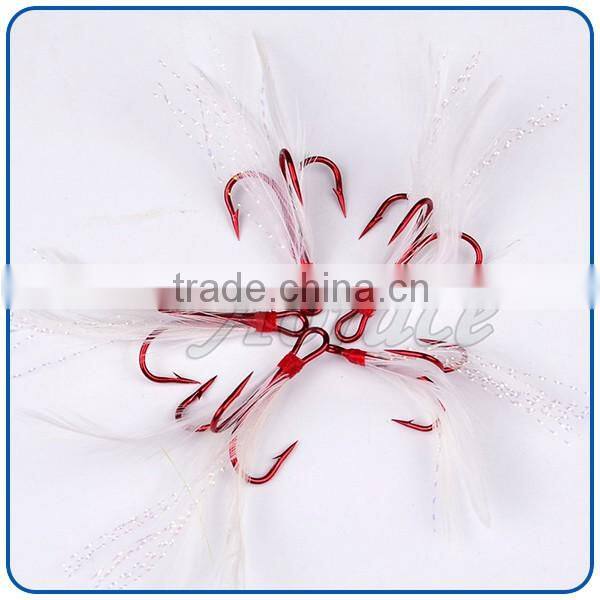 Factory direct wholesale custom red high carbon steel fishing hooks