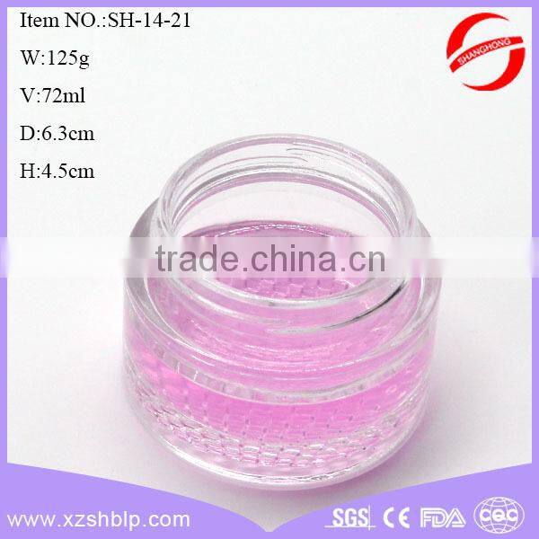 glass cream jar