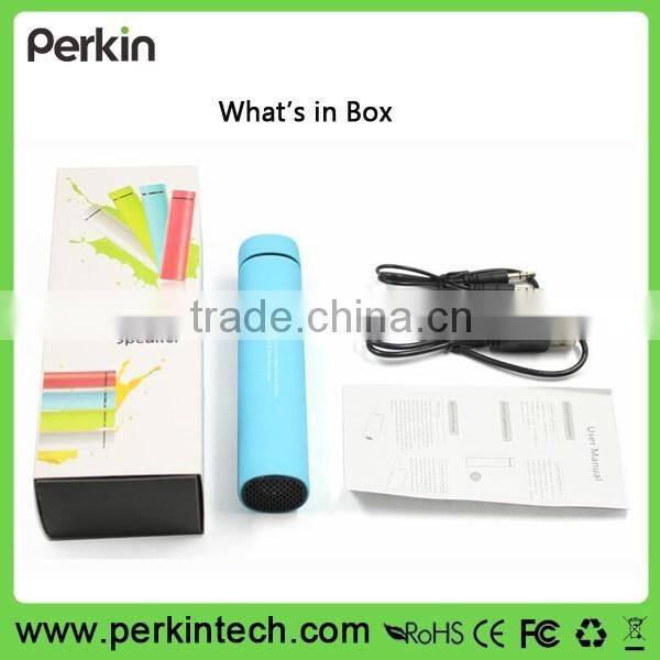 New!!!2600 mAh Portable Lithium Ion Power Bank Charger with bluetooth speaker For Christmas Gifts