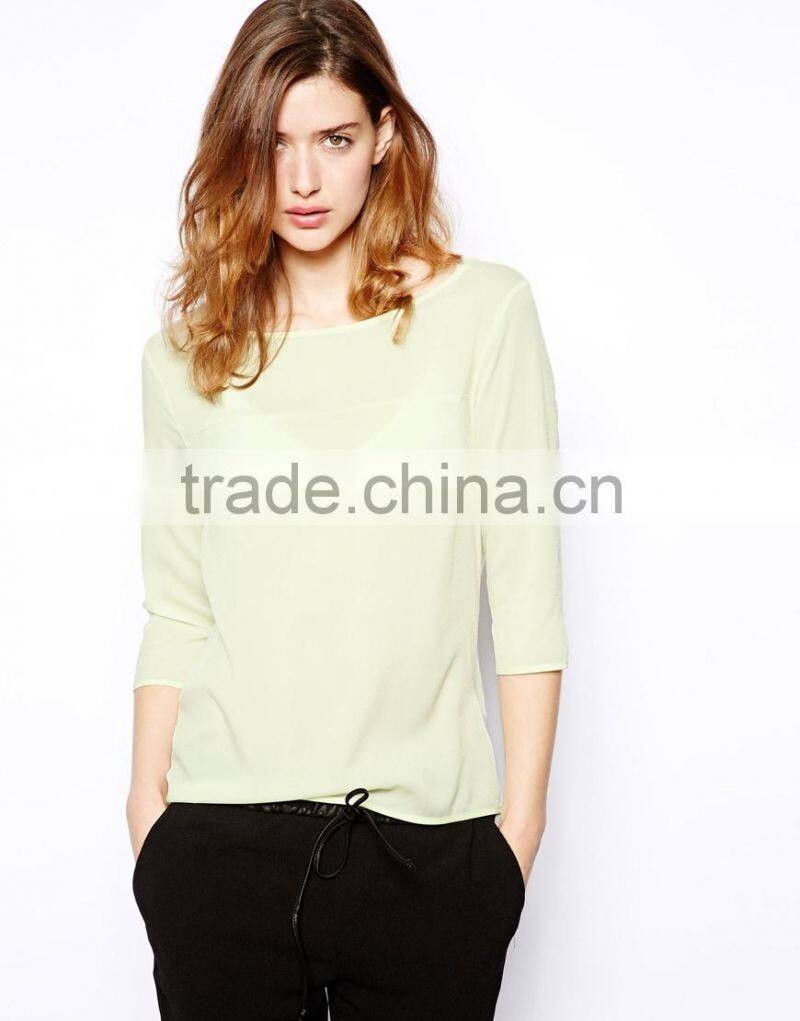 china clothes manufacturer plain polyester t shirts with boat neckline fashion women plain t shirts