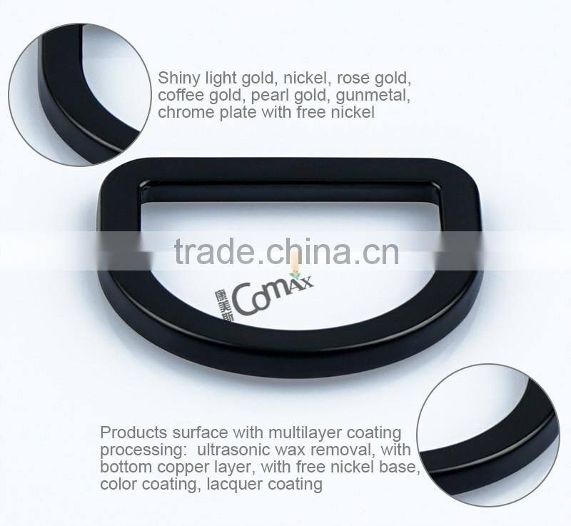 High End Gunmetal Metal D Ring