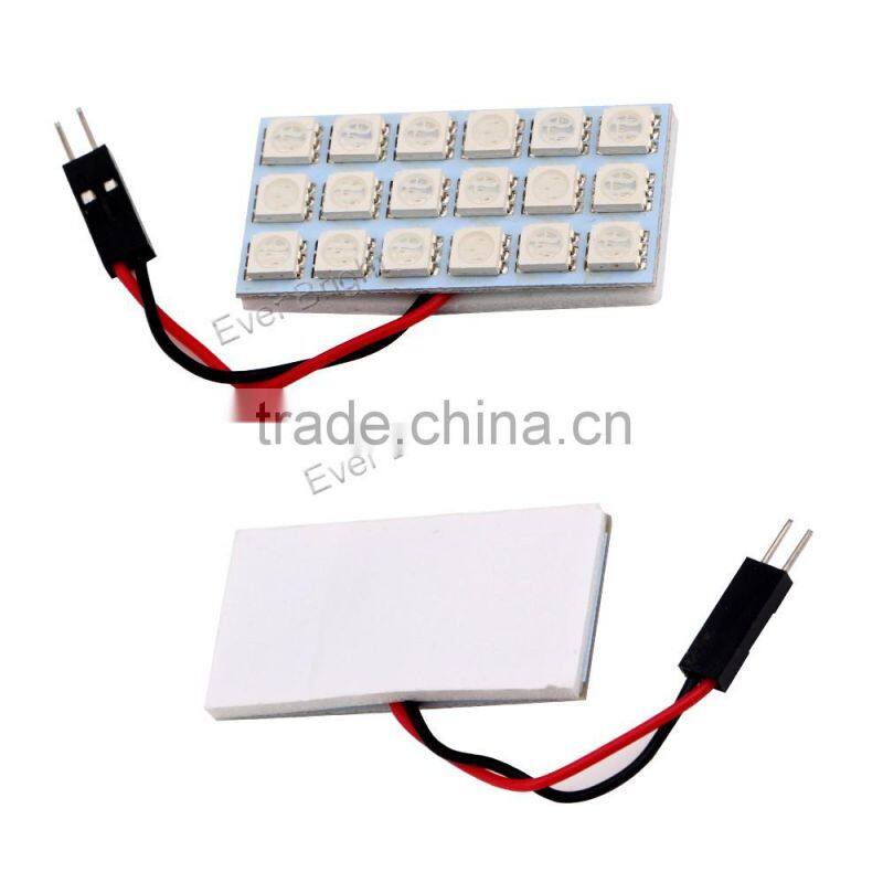 Everbright dc 12v festoon/T10 bulbs 5050 18SMD led panel light
