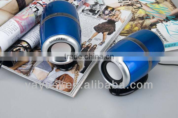 2.0-ch portable mini passive audio speaker with ce, rohs and fcc