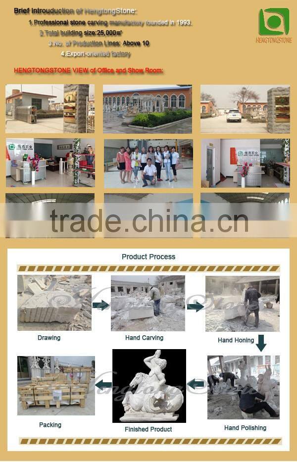 Carved White Marble Mermaid Garden Sculpture