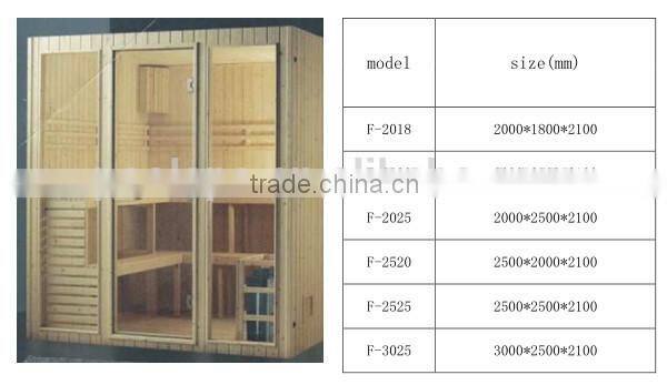 luxury personal sauna steam room / home sauna size / wooden sauna room