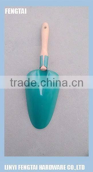Small Garden Soil Scoop Shovel with Wooden Handle