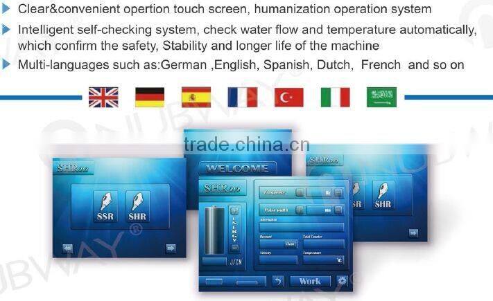 European Healthy Standard Germany Laser IPL SHR&E-light hair removal equipment&machine