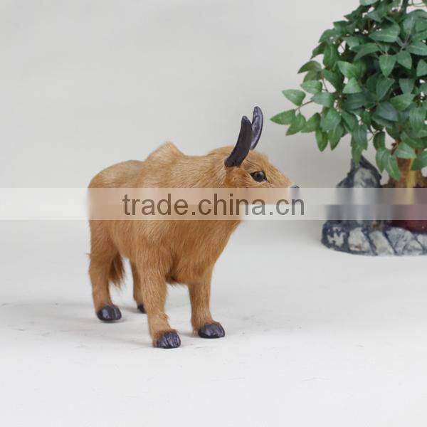 new designed artificial cartoon cow with horn