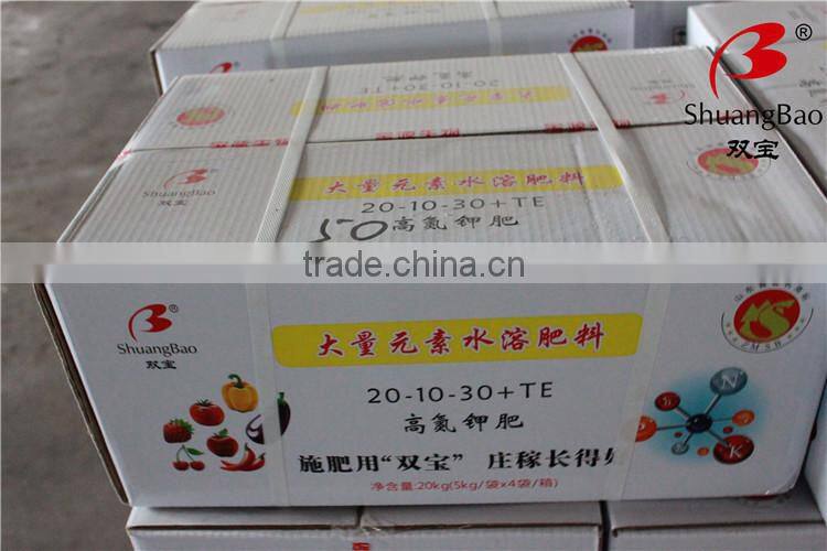 NPK Water Soluble Fertilizer +TE 21-21-21 for Soilless Agriculture