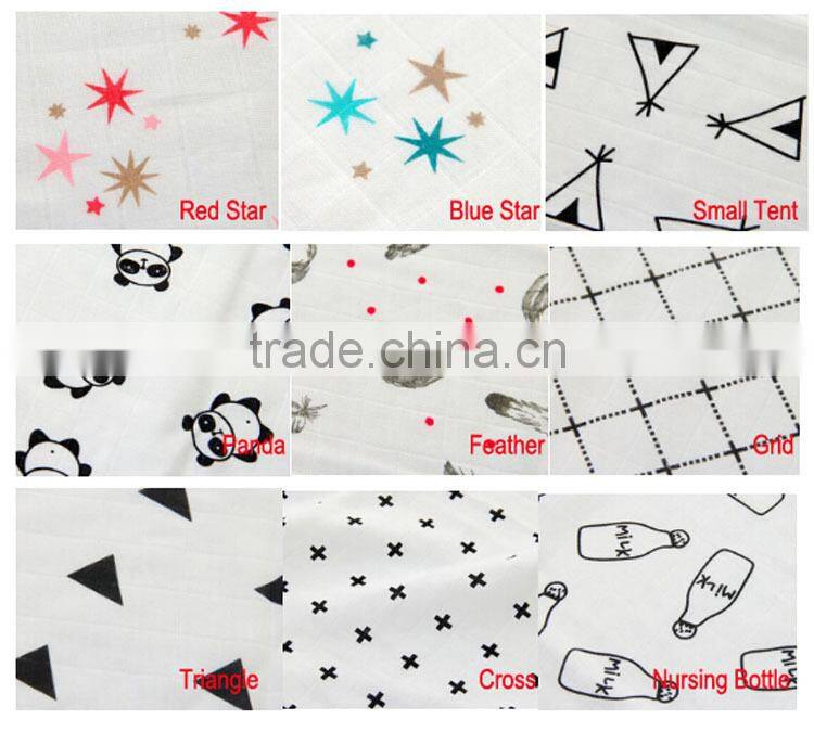 100% Cotton Swaddle Blankets Newborn Cotton Baby Muslin Cloth