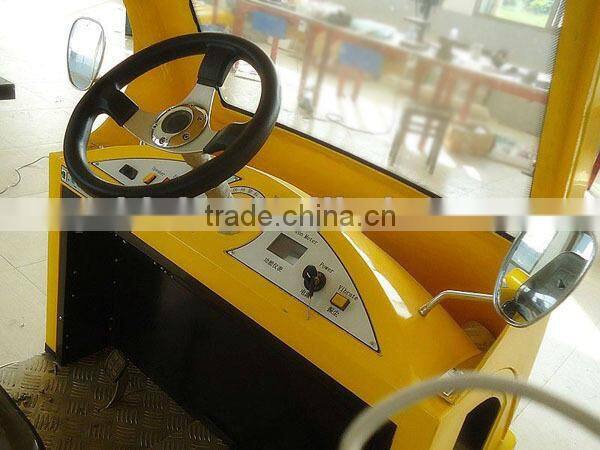 Electric storage battery operated asphalt road clean sweeper