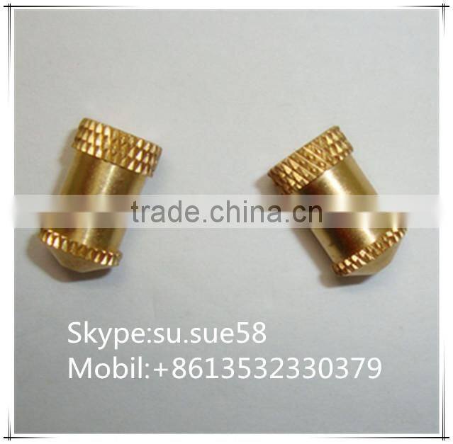 Fatory supplier brass kunrled inserts nuts
