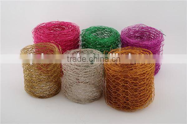 craft colored hexagonal decorative wire mesh