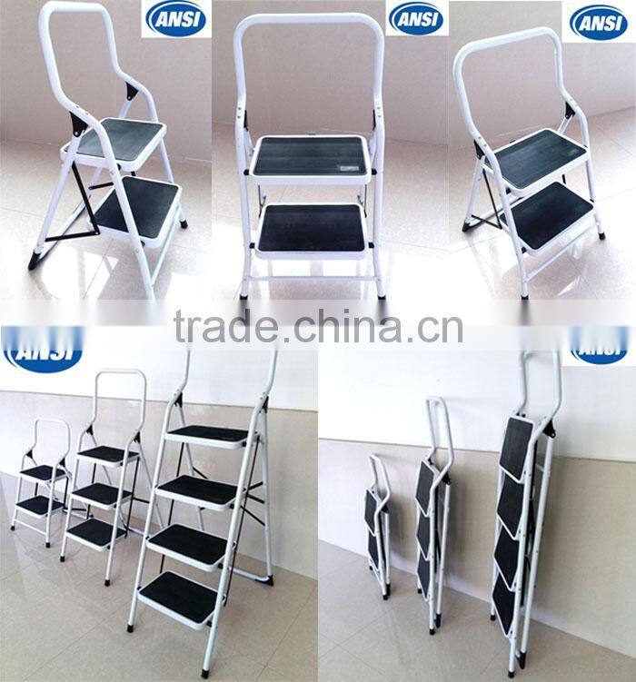 chuangquanxing loft 4 step with safety rail emergency escape ladder