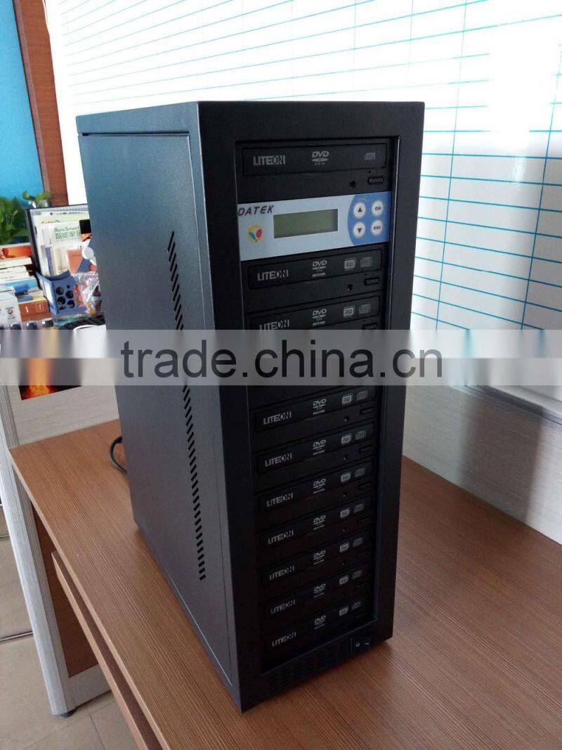 11 trays burner 24X CD DVD duplicator recorder machine