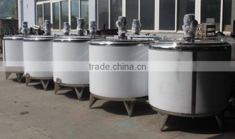 500L-1000 liter Stainless Steel Vertical milk cooling tank