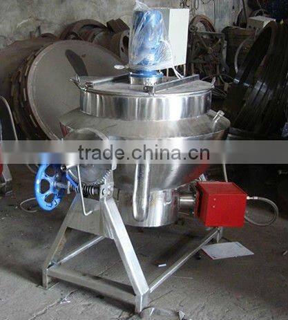 400L oil jacketed kettle with agitator mixer