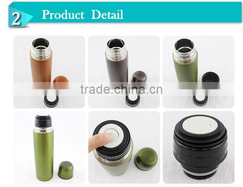 Practical double wall stainless steel vacuum sport kettle coffee bottle