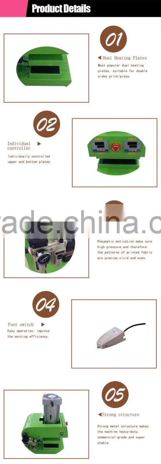 Original Manufacturer Supply Double Heat Platens Pneumatic Auto Rosin Heat Press Machine