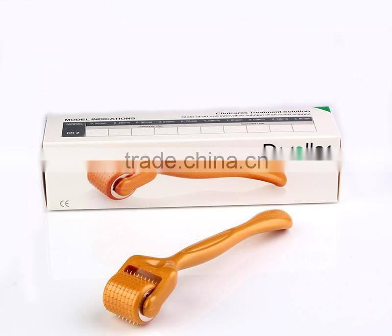 Hot sale 192 needles Gold color Titanium needles Dr.roller derma roller