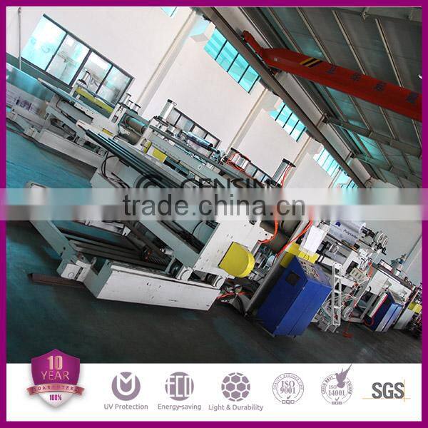 Good sealing and leaking proof standing seam polycarbonate hollow sheet roofing system