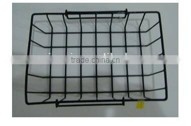 hand-held design convenient metal wire basket display rack