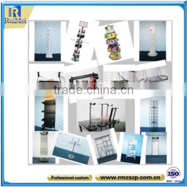 5-Layer Floor Standing Metal Library Book Stand