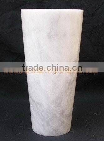 NEW MARBLE FLOWER VASES CARRARA ZIARAT WHITE