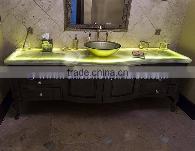 Top Quality BACKLIT ONYX BATHROOM VANITYTOPS & SINKS