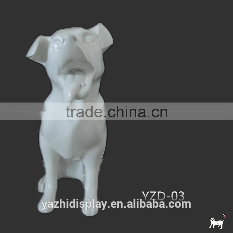New arrival fiberglass display dog mannequin,fiberglass animal stutue