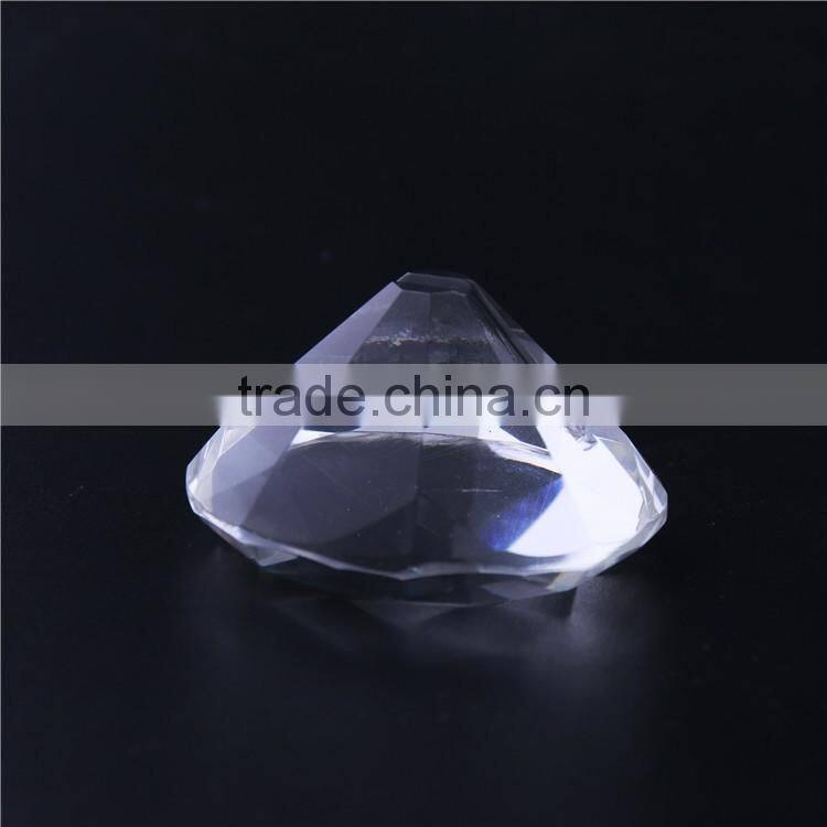 Luxury diamond shape crystal place name card holder