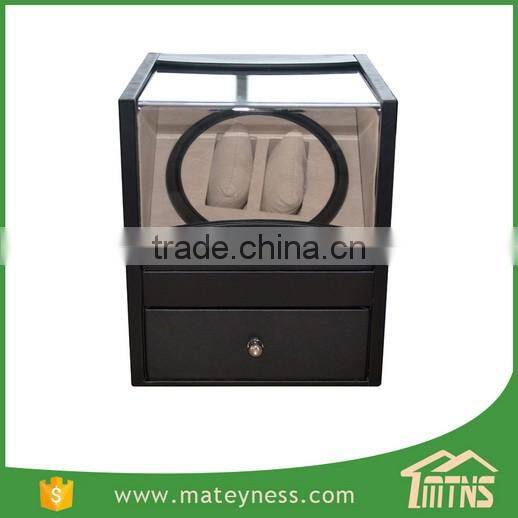 2+4 Automatic Rotation Leather AC/DC & Battery Operated China Watch Winder Box