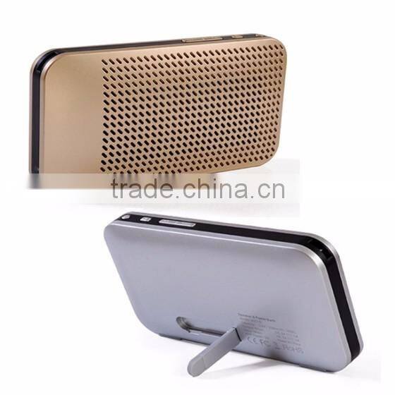 Newest 2 in 1 ultra thin portable bluetooth speaker power bank 5000mah
