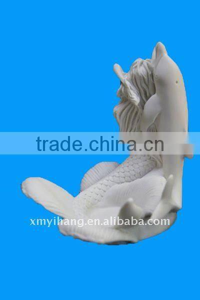 resin mermaid dolphin