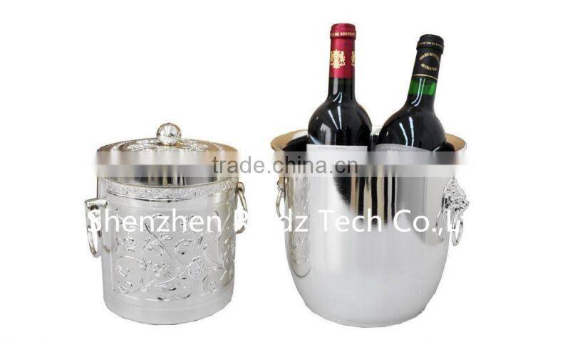 Ice Bucket With stainless steel ice tongs