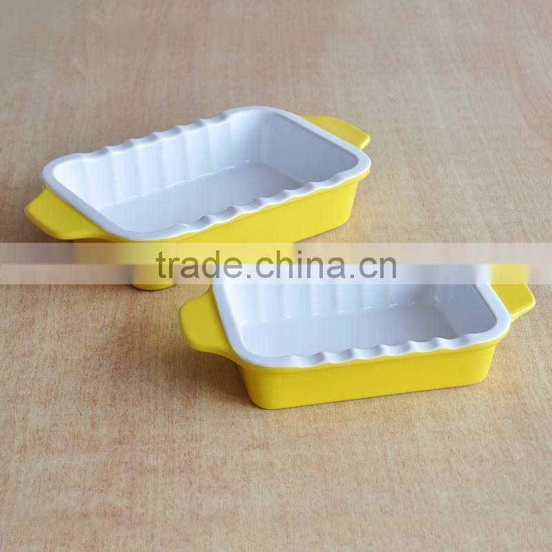 oval shape ceramic baking tray,ceramic oval-shape bakeware pan,solid color baking dishes