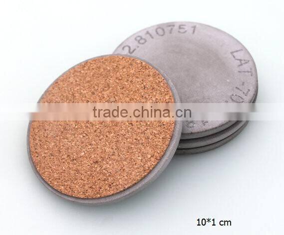 set of 4 Personalized printing Fletcher Style Thick Cork Coasters