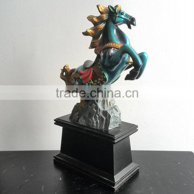 Resin colourful horse decoration