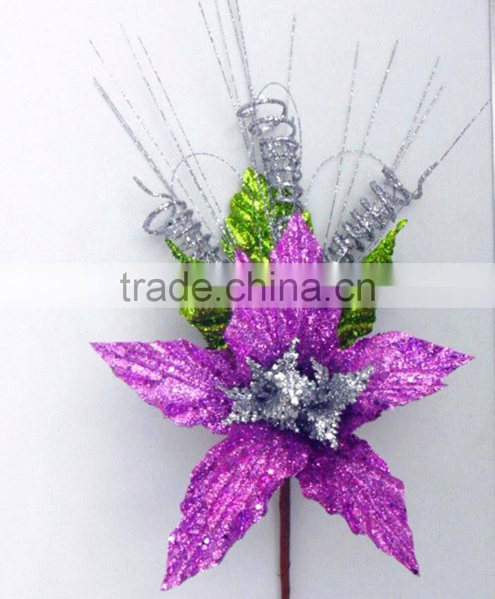 christmas wall hanging decorations glitter twigs christmas flowers for christmas market