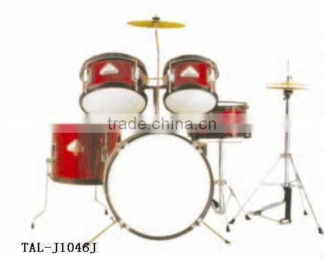 3- piece children drum set in red with throne
