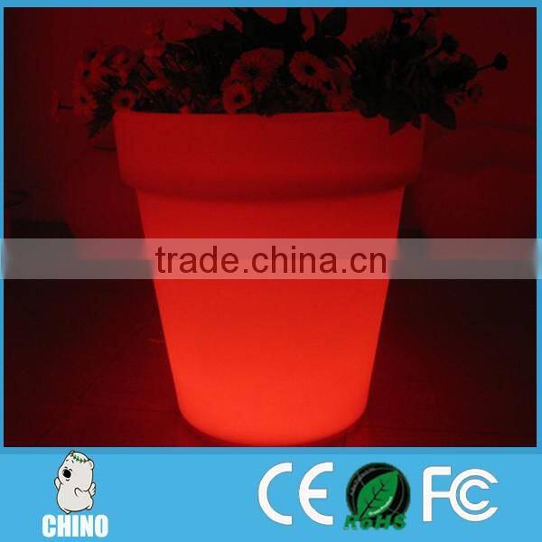 High and Big Round Shape Outdoor led flower pot CF-6265