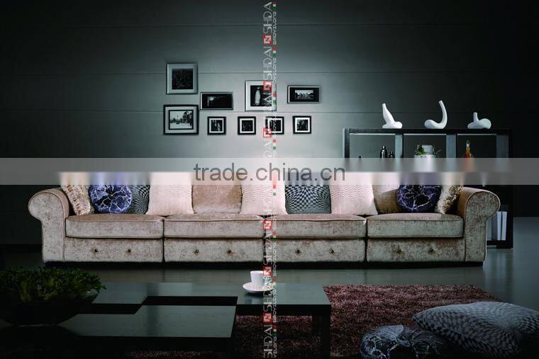 Big L Shape Arab Furniture Living Room Sofa G168-RE