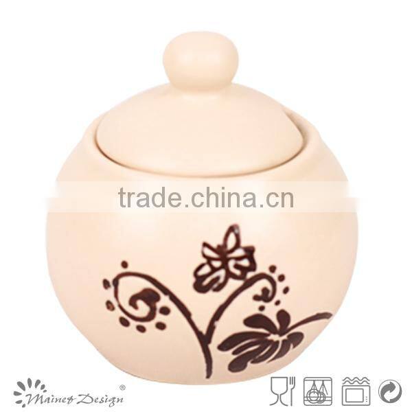 stoneware dinnerware sugar bowl coffee creamer container